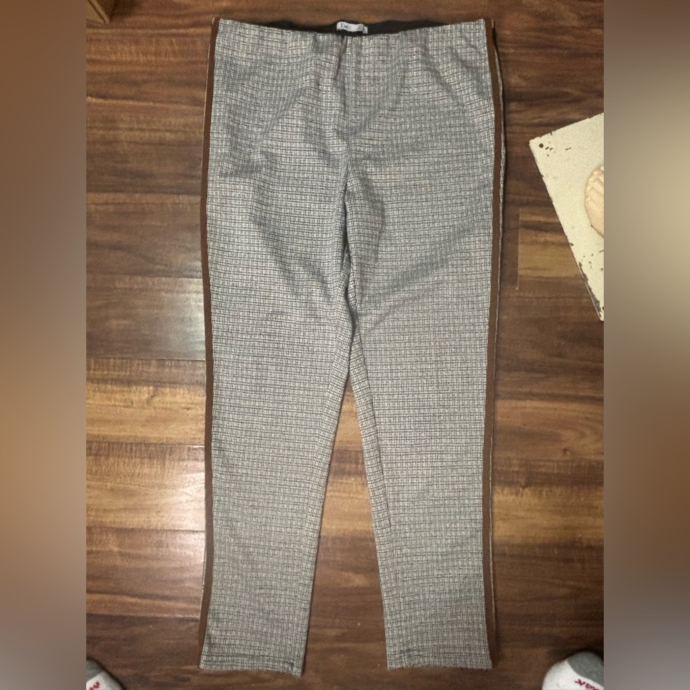 Dex woman’s pants xl trousers plaid houndstooth new no tags top office luxury
